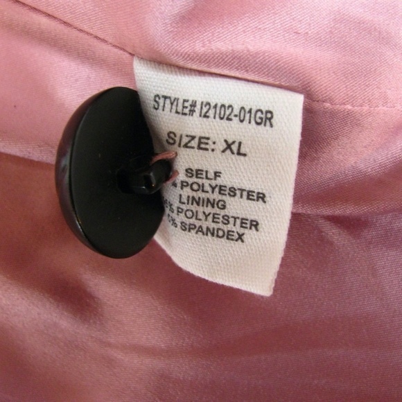 Pink Lily Sherpa Jacket Pink Multicolor Plaid Lined Womens Size XL - Picture 14 of 16